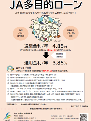 JA多目的ローン